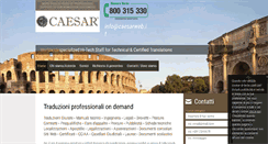 Desktop Screenshot of caesartraduzioni.com