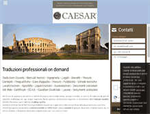 Tablet Screenshot of caesartraduzioni.com